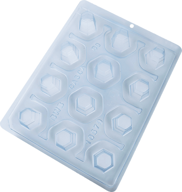 Forma de Chocolate Especial 3 Partes - Copo Licor Sextavado - BWB10579